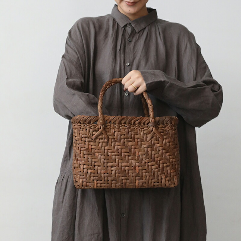 楽天市場】山葡萄かごバッグ 細網代 (中) YB-123 長野県の里山で採れた