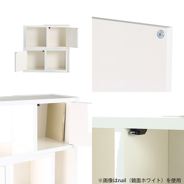 リリーホワイトリリージョン家具本棚ブックシェルフ北欧調白可愛い