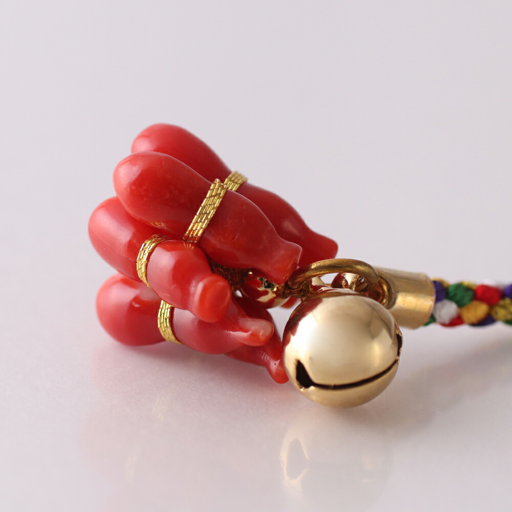 楽天市場】≪1年保証付き≫ 縁起よし♪日本産血赤珊瑚『六瓢』根付 3月