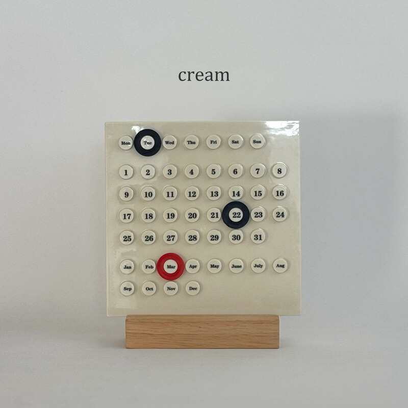 楽天市場】卓上 リング 万年カレンダー 20cm【ART OF BLACK】 : ART OF