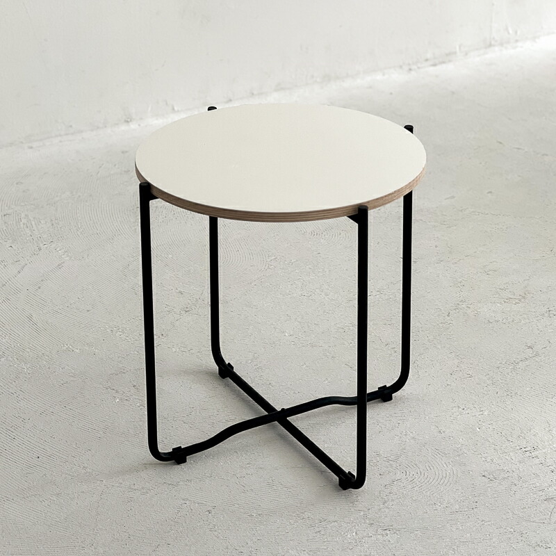 直接引き取り限定❗️ART OF BLACK ホワイト三角形サイドテーブル 直接