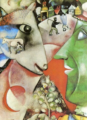 楽天市場】シャガール 私と村 複製の通販