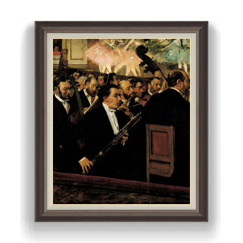 楽天市場】【油絵 直筆仕上げ】ドガ オペラ座のオーケストラ F20