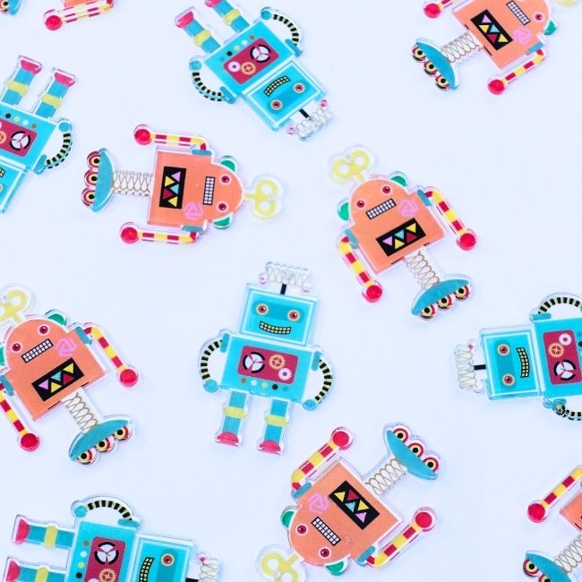 楽天市場】ロボット チャーム 資材 アクセサリーパーツ 手作り 材料