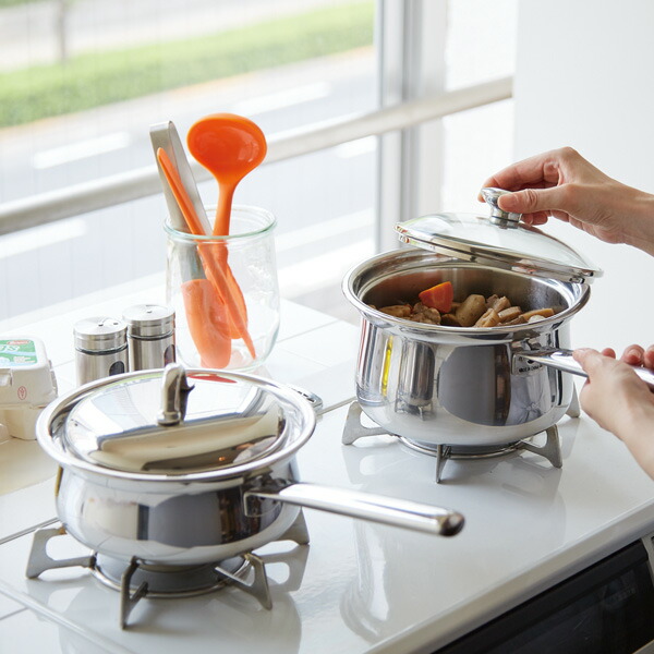 楽天市場】鍋セット プリンセスなべセット 2段調理 IH ガス火 対応 深