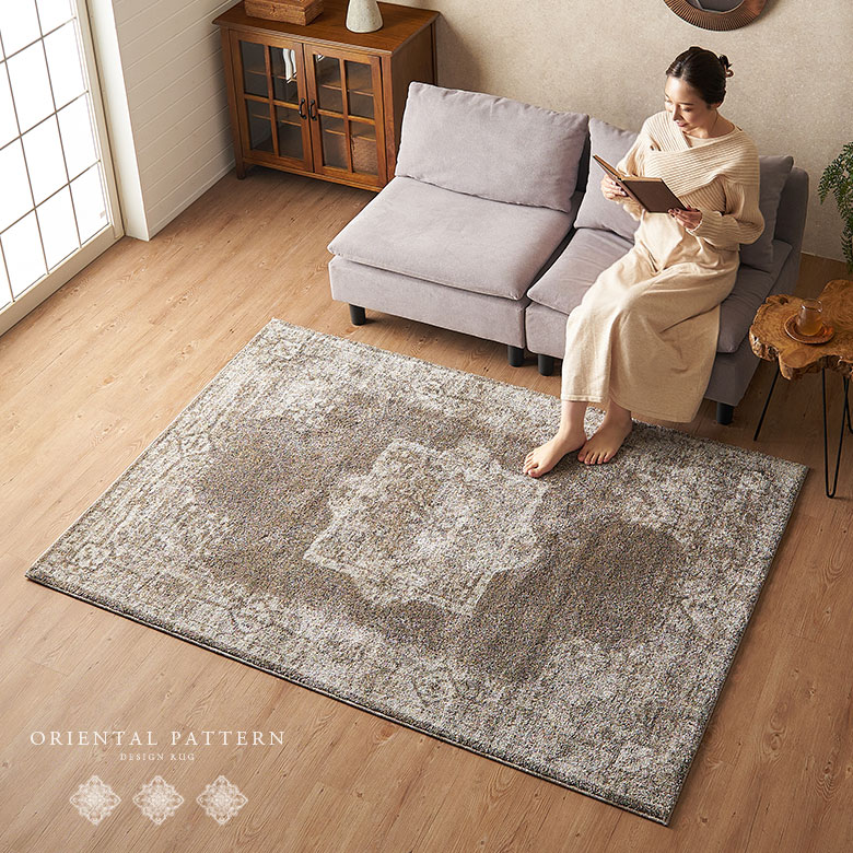 楽天市場】ラグ ラグマット ウィルトン織 メダリオン柄 エジプト製 約