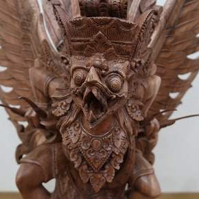 楽天市場】ガルーダの木彫り 100cm 木製スワール無垢材 MADE M作