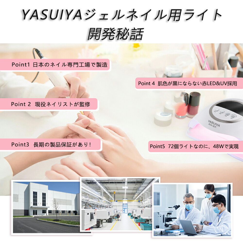 楽天市場】LED ＆ UV ジェルネイルライト 48W ジェルネイル 業界注目低