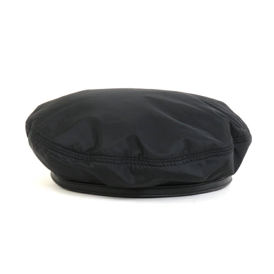 楽天市場】プラダ PRADA ベレー帽 ナイロン ブラック レディース 送料