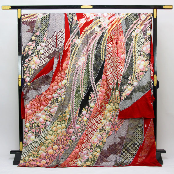 楽天市場】着物 振袖 辻が花 翠山工房 桐屋 謹製 翠山落款入り 金通し