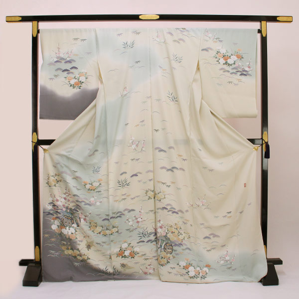 楽天市場】着物 加賀 草木 友禅作家 田村哲彦作 手描き本加工 訪問着