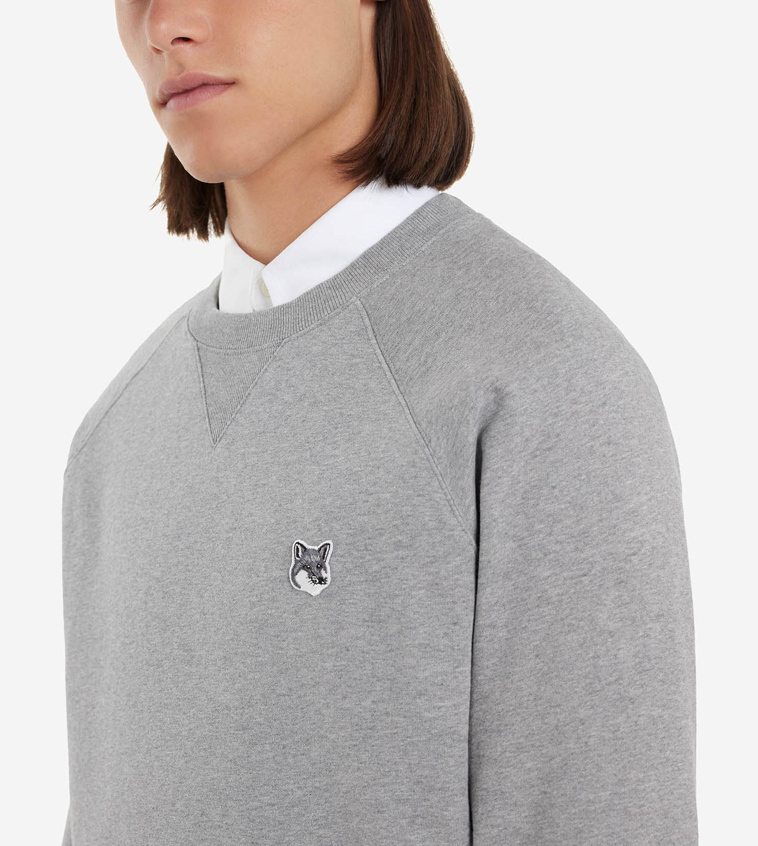 楽天市場】MAISON KITSUNE｜メゾン キツネ グレー フォックスヘッド