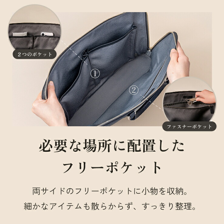 楽天市場】【楽天1位】スリムビジネスバッグ 薄型 軽量 撥水 14インチ