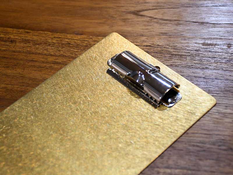 楽天市場】ブラス クリップボード バインダー ファイル 真鍮 ラ