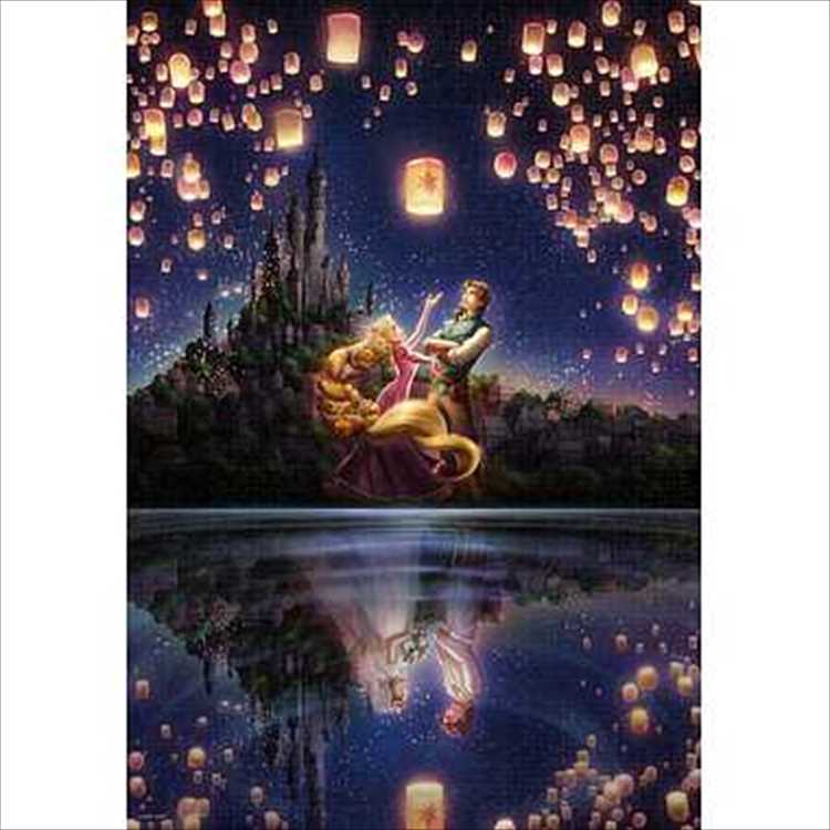 楽天市場】D-1000-055 湖面が映す未来（ラプンツェル） 光るパズル