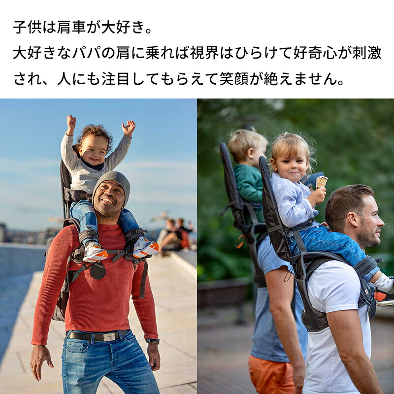 楽天市場】肩車 赤ちゃんが喜ぶ高い視線 ベビーキャリア MINIMEIS G4