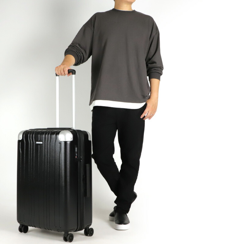 楽天市場】スーツケース Mサイズ 拡張 軽量 ファスナー 56L 68L