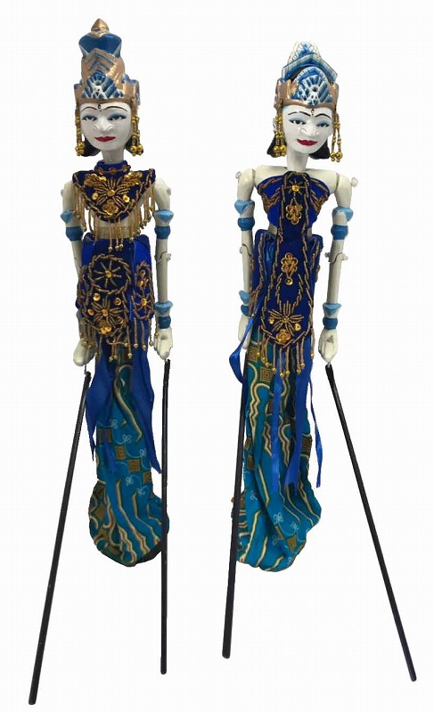 楽天市場】ワヤンゴレ バリニーズ操り人形2体セット H50 【バリ