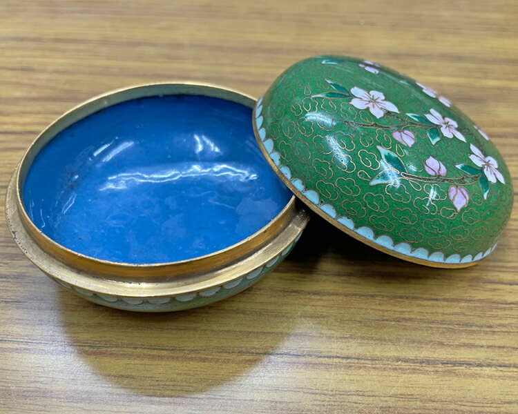 楽天市場】【在庫処分】印合 七宝焼 景泰藍 中国 高級 古物 骨董 印泥