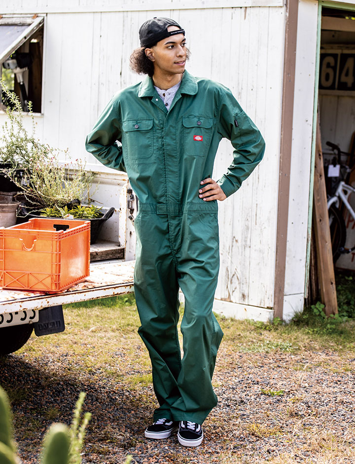 楽天市場】ディッキーズ 長袖つなぎ 男女兼用 ストレッチCVC D-746