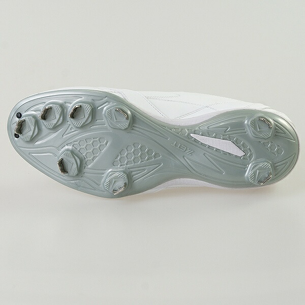 楽天市場】交換往復無料 野球 スパイク 金具 白 ZETT ゼット