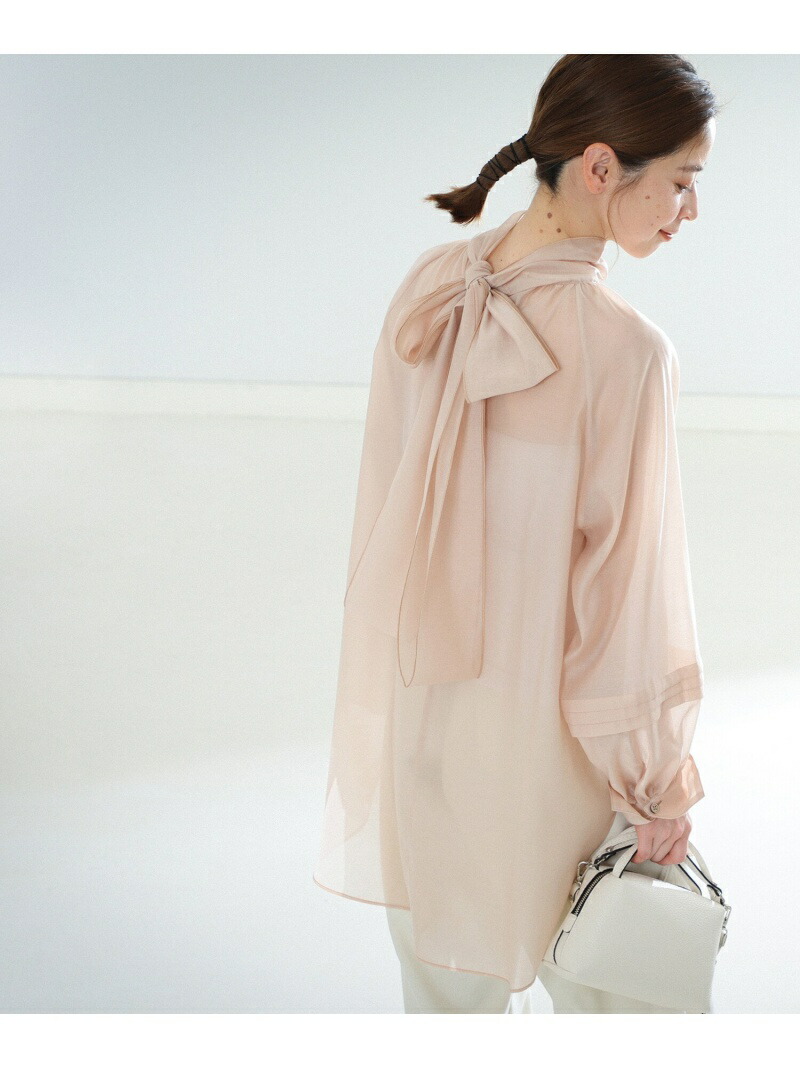 楽天市場】Demi-Luxe BEAMS / オーガンジー リボンブラウス フォーマル