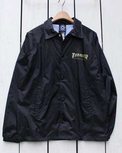 楽天市場】Thrasher Pentagram Coach Jacket Black スラッシャー