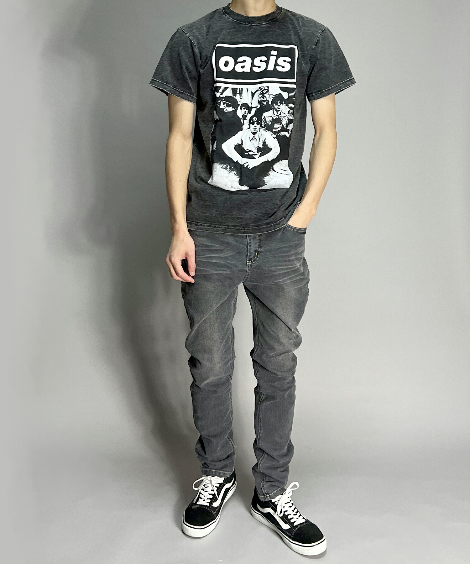 楽天市場】OASIS Tシャツ 半袖 メンズ レディース バンド ピグメント