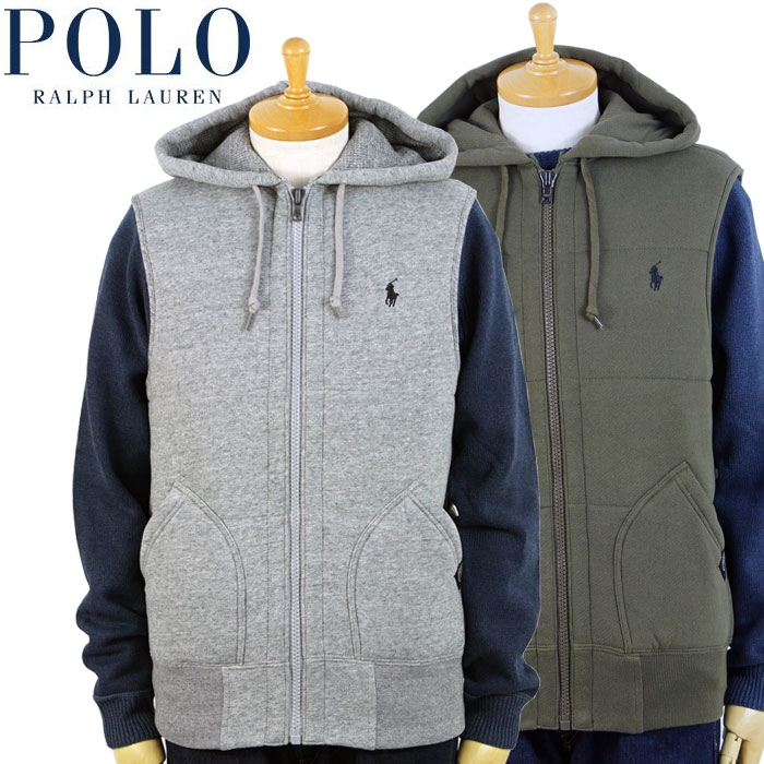 楽天市場】ラルフローレン POLO Ralph Lauren Fleece Vest Hoodie 中綿