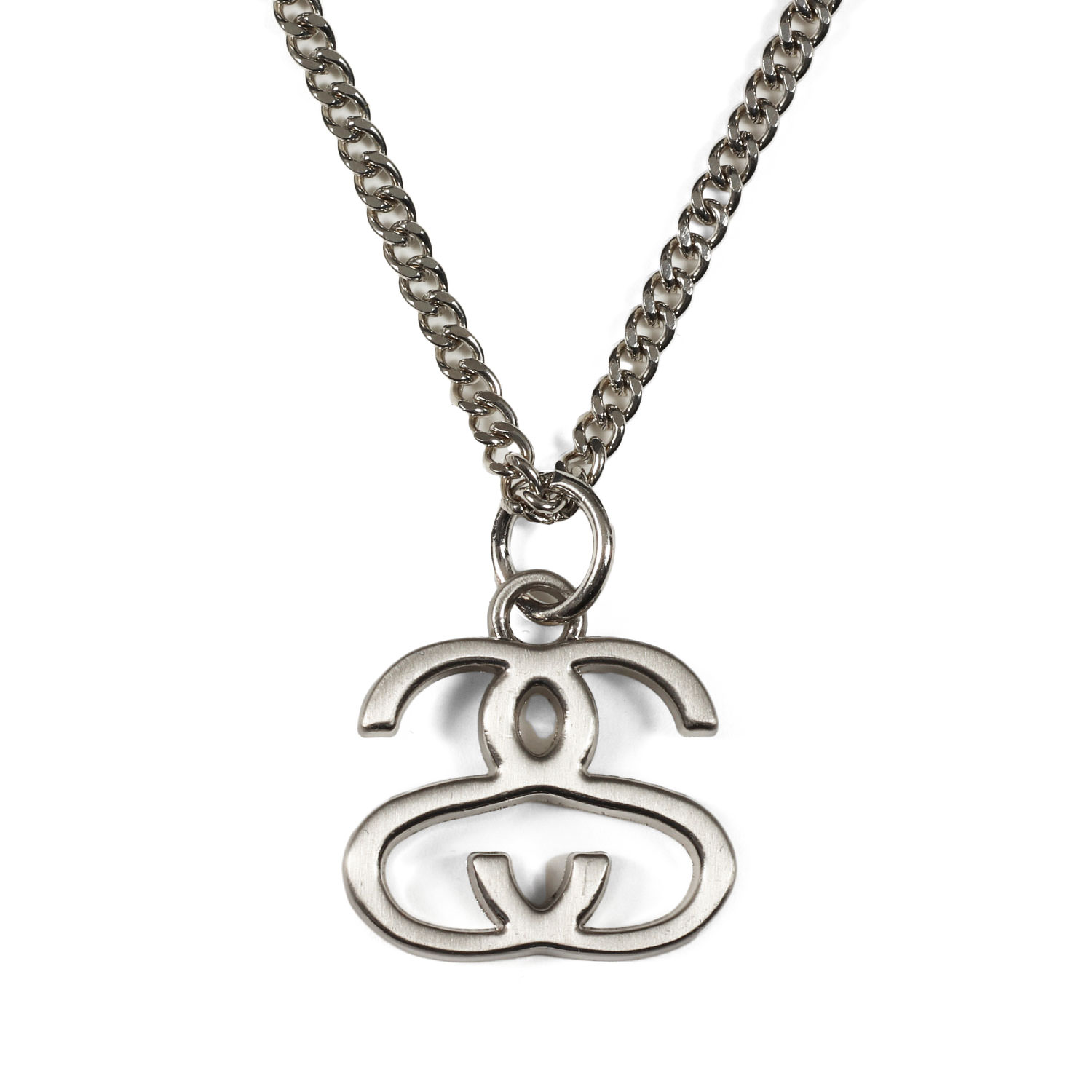 stussy シルバーネックレス 00s OLD STUSSY スカルボーン シルバー 00s