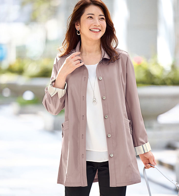 楽天市場】ハーフコート 花粉対策ボンディング裏プリントコート M-5L