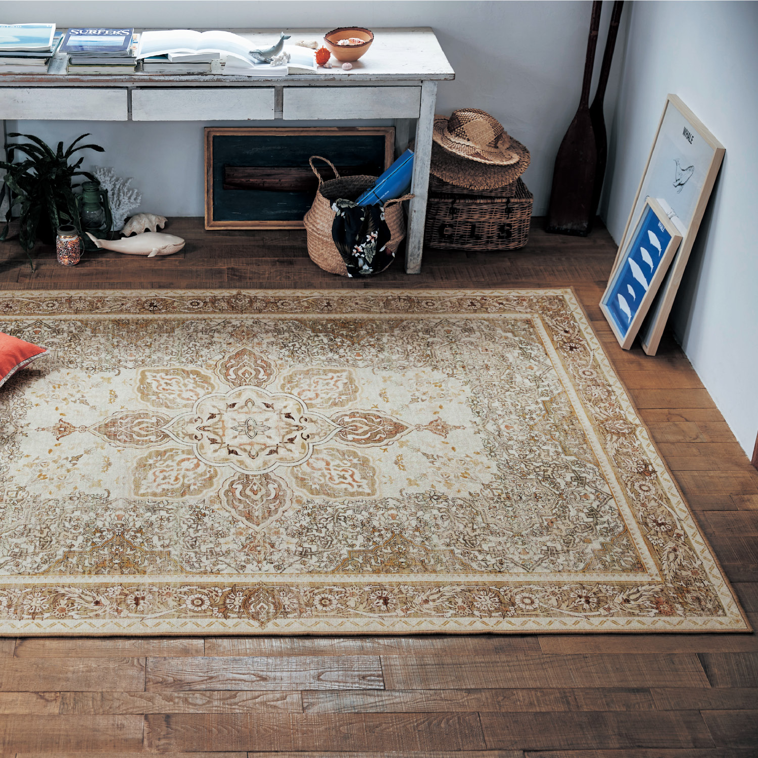 楽天市場】【SALE☆期間中10%OFF】ベルメゾン 海外風デザインのラグ