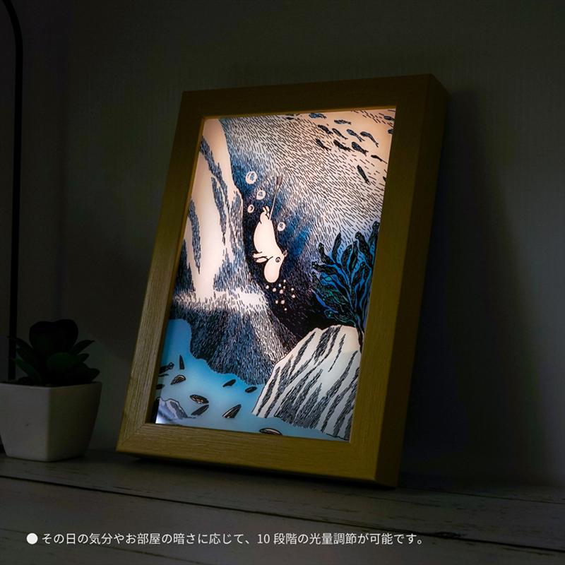 楽天市場】ムーミン/MOOMIN 木製フレームの光るアートボード「ムーミン