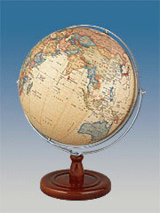 楽天市場】32cm 地球儀 アンティーク地球儀 木製台座 32-CRJY-K 行政図