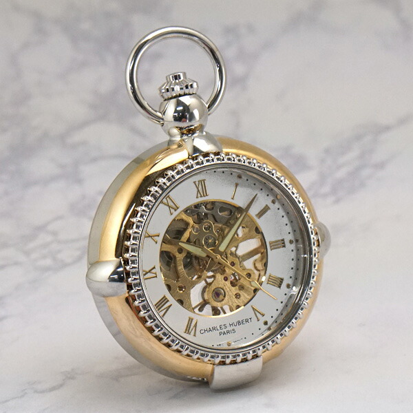 楽天市場】チャールズ ヒューバート CHARLES HUBERT 懐中時計 48mm