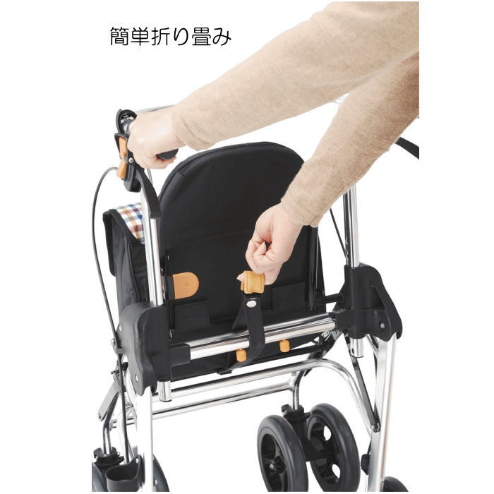 楽天市場】座れる歩行車 テイコブ リトル チェックブルー/ブラック（幸