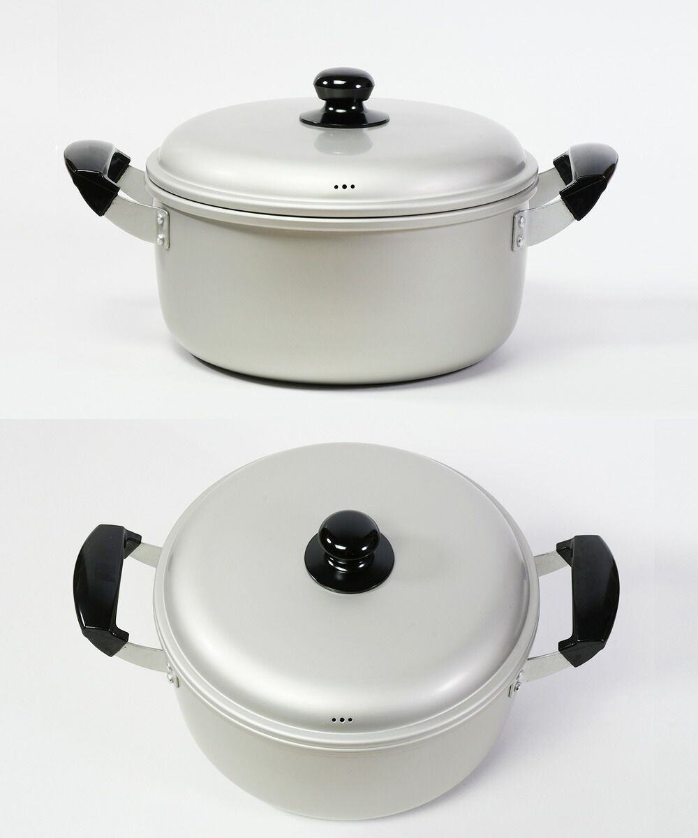 楽天市場】アルミ鍋 両手 24cm LD-361 軽量 丈夫 ベストコ | 鍋 なべ