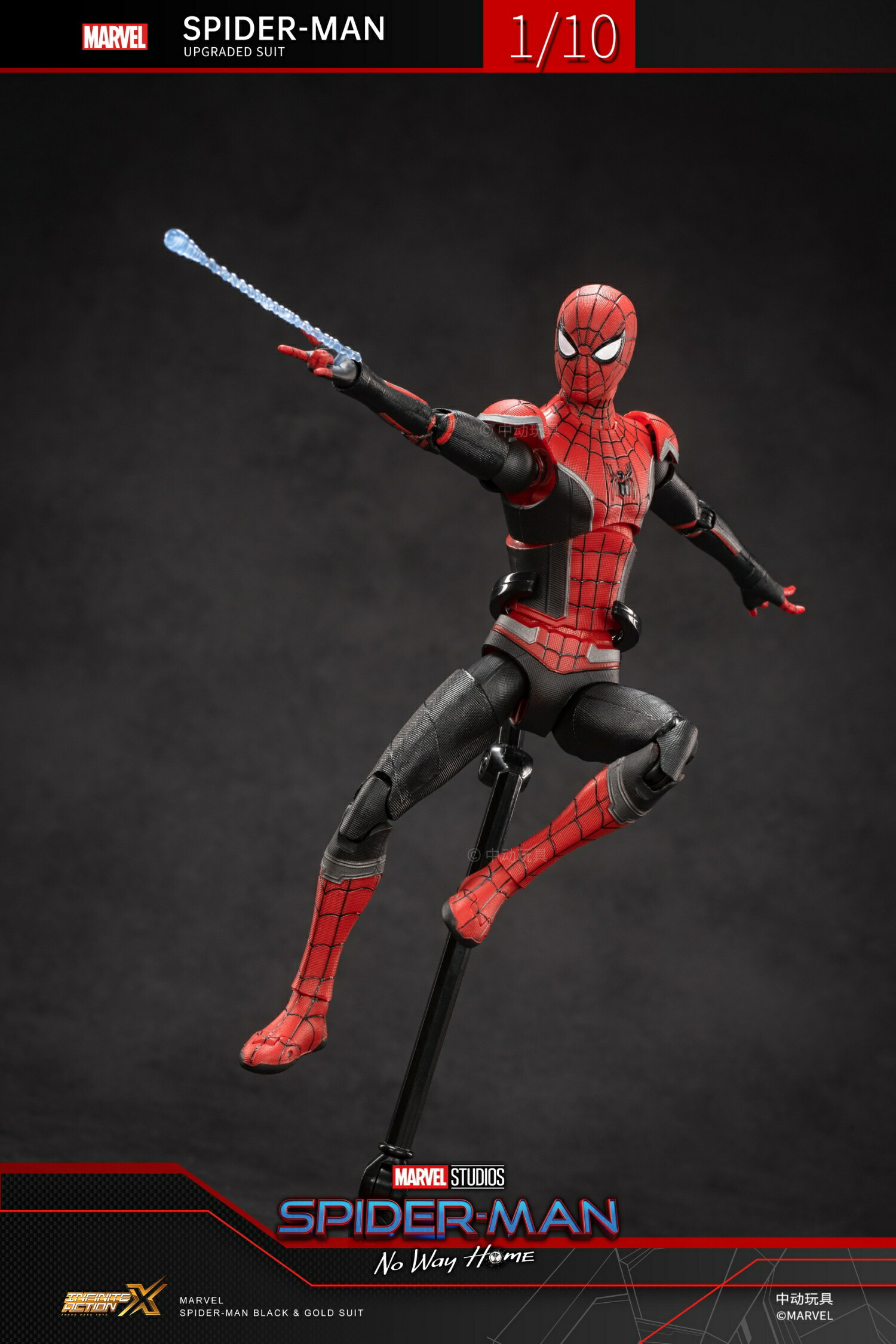 楽天市場】中動玩具 ZHONGDONG ZDTOYS スパイダーマンシリーズ 1/10
