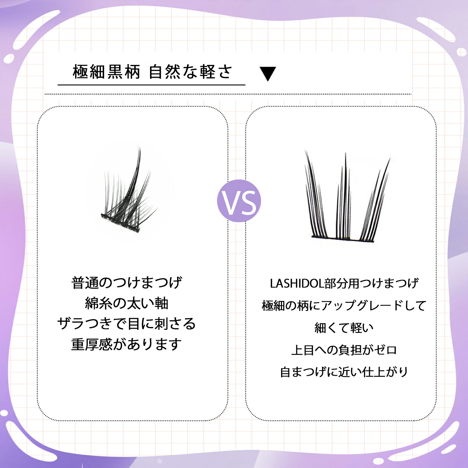 楽天市場】【送料無料】つけまつ毛 部分用 束感 つけまつげ ナチュラル