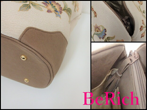 楽天市場】美品 岡重 謹製 OKAJIMA ハンドバッグ シェル型 京 友禅