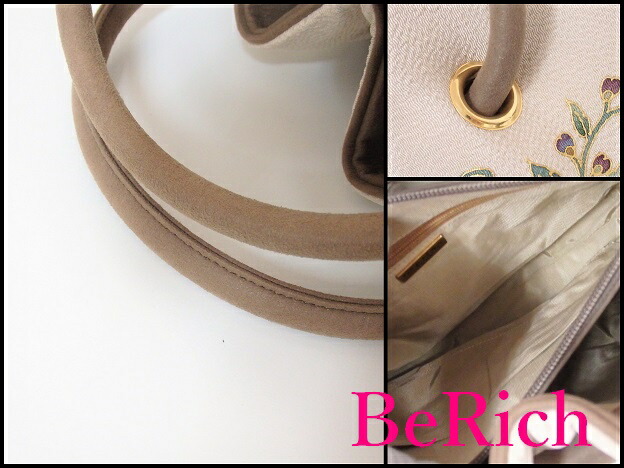 楽天市場】美品 岡重 謹製 OKAJIMA ハンドバッグ シェル型 京 友禅