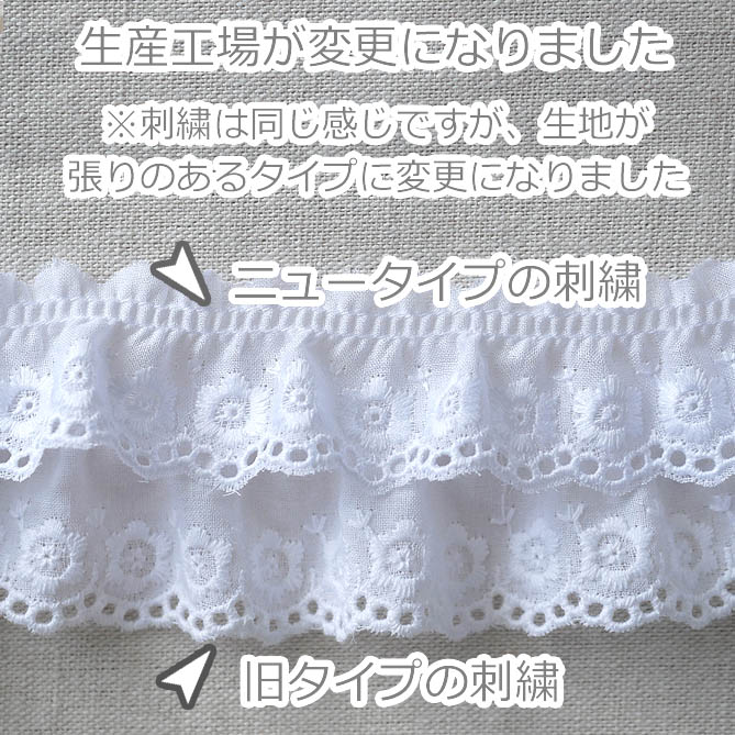 楽天市場】＊ 綿 レース＊ 小さなお花 綿フリル*2m巻き 8色より