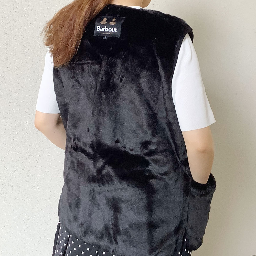 Barbour ファーベスト 黒 Barbour（バブアー） ファーライナー スリム