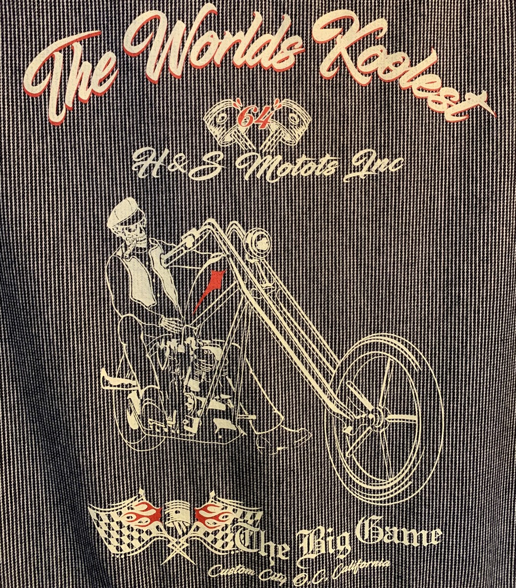 楽天市場】ツナギ つなぎ ヒッコリーストライプスカル ハーレー