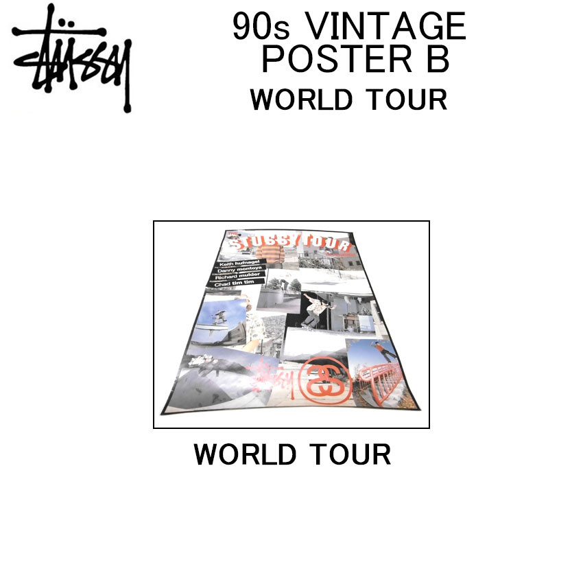 楽天市場】ステューシー ポスター STUSSY 90s VINTAGE POSTER Bアート