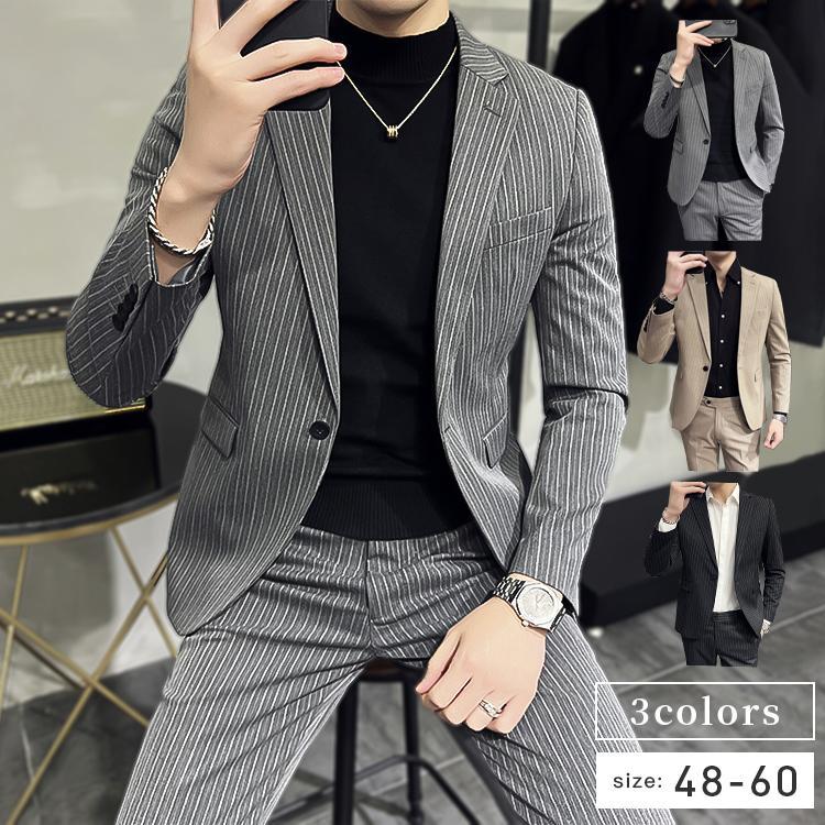 楽天市場】セットアップ 上下セット メンズスーツ ビジネススーツ