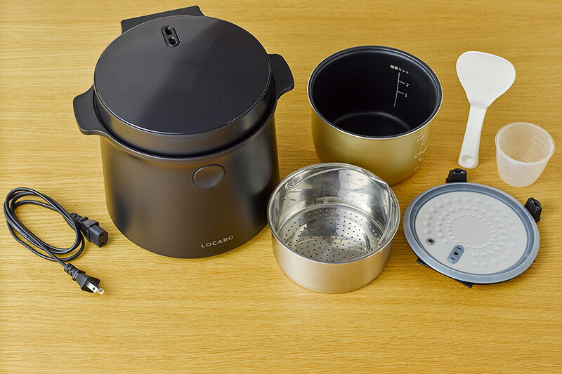 楽天市場】炊飯器 2合 糖質カット炊飯器 LOCABO【ブラック JM-C20E-B
