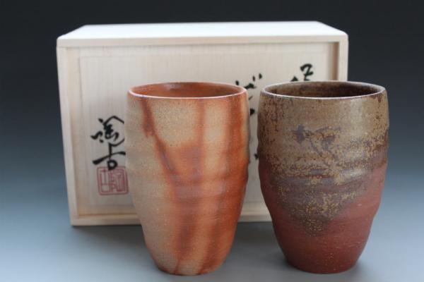 AKa6903 備前焼 小西陶古 変わった形の酒器 珍品 AKa6903 備前焼 小西