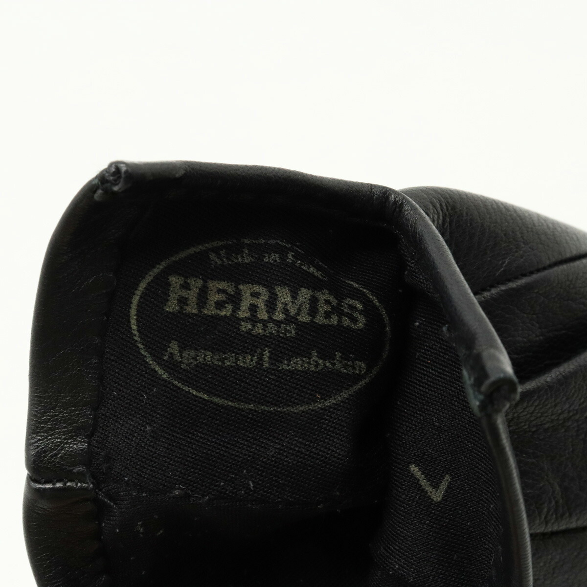 楽天市場】HERMES エルメス Hロゴ グローブ 革手袋 レザー ブラック 黒