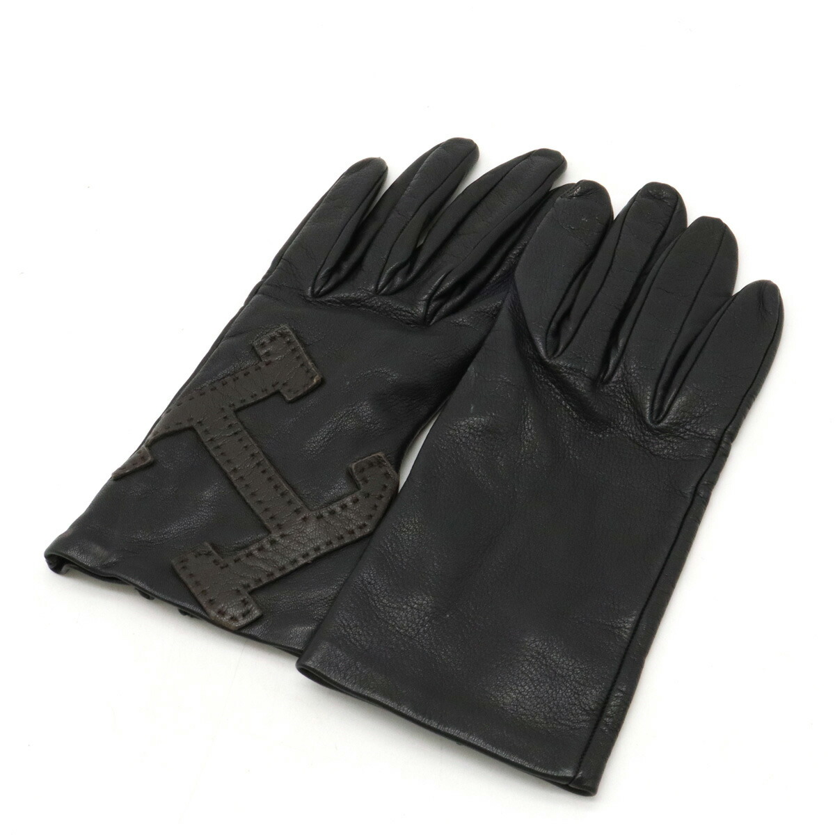 楽天市場】HERMES エルメス Hロゴ グローブ 革手袋 レザー ブラック 黒